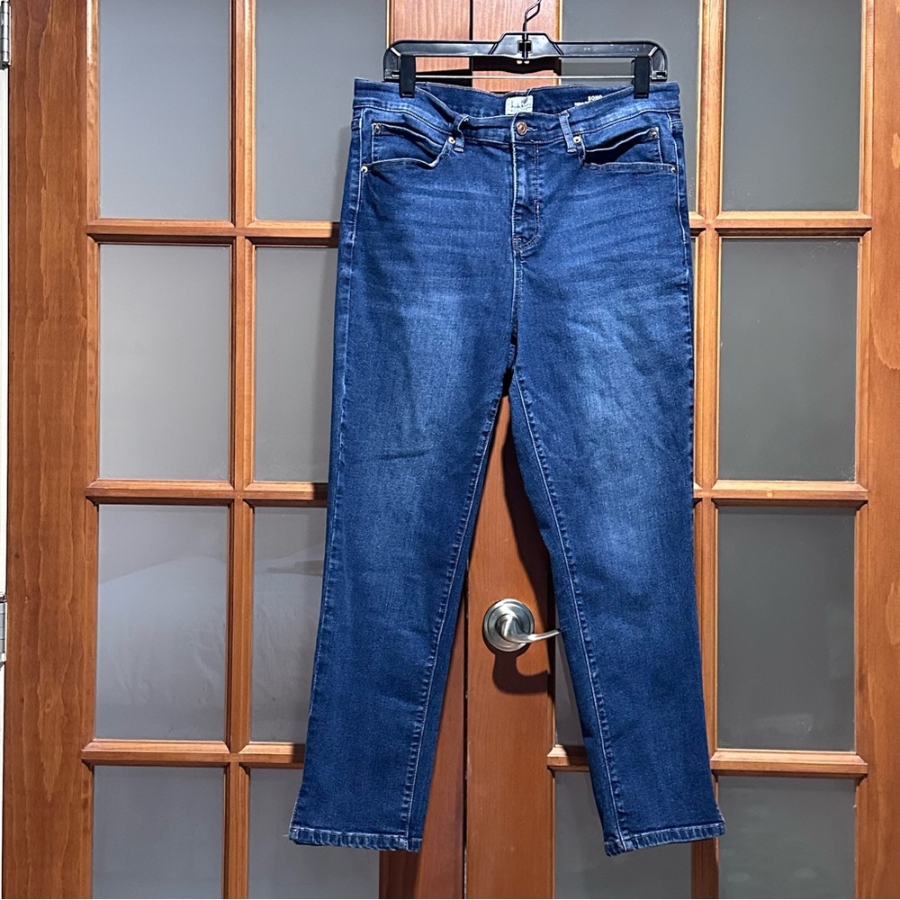 Nicole Miller SoHo Classic Blue High Rise Ankle Slim Jeans Size 10